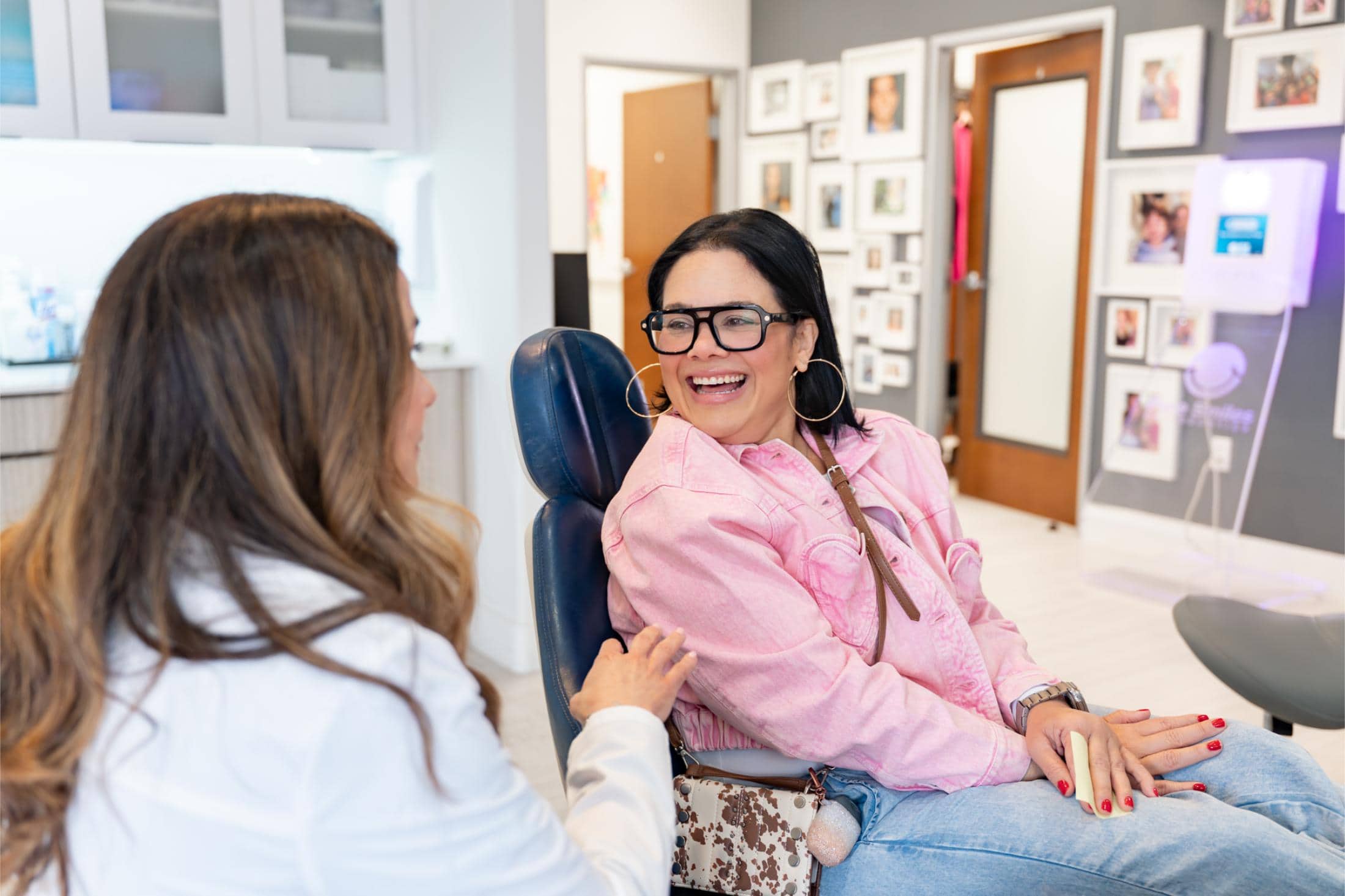 adult patient smiling